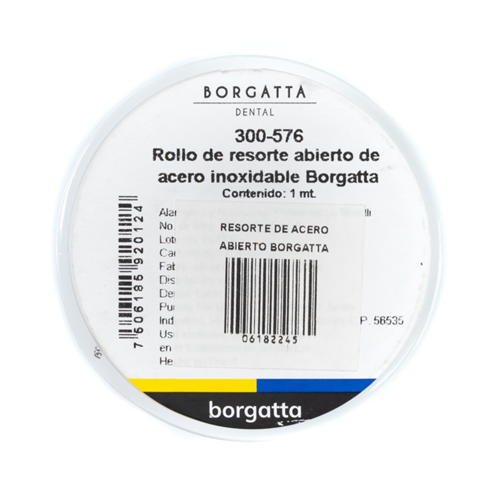 Rollo de Resorte de Acero Abierto Borgatta