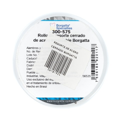 Rollo de Resorte de Acero Cerrado Borgatta