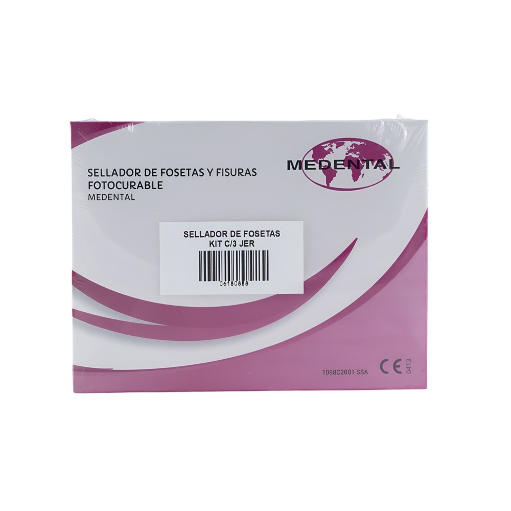 Sellador de Fosetas y Fisuras Fotocurable Kit con 3 Jeringas Sellador de Fosetas y Fisuras Fotocurable Kit con 3 Jeringas
