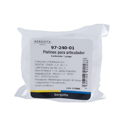 Platinas para Articulador Plastico Borgatta