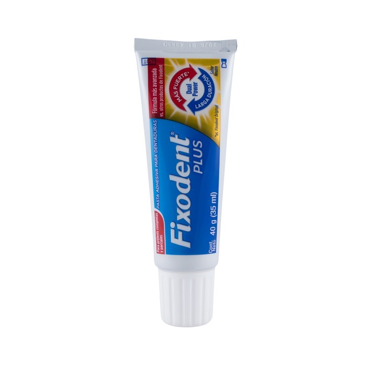 Pasta Adhesiva para Dentaduras Fixodent Plus