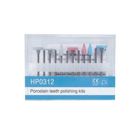 Kit de Pulido Dental para Porcelana Vastago Largo RTG-0312 Kit de Pulido Dental para Porcelana Vastago Largo RTG-0312
