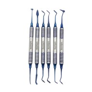 Set de 6 Espátulas de Titanio para Resina Roentgen