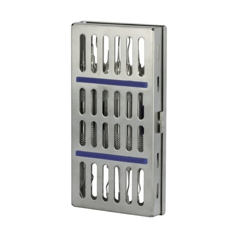 Set de 7 Curetas Gracey de 1/2-13/14 en Cassette Autoclavable Roentgen