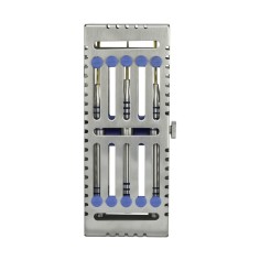 Set de 3 Periostotomo de Raíz en Cassette Autoclavable Roentgen