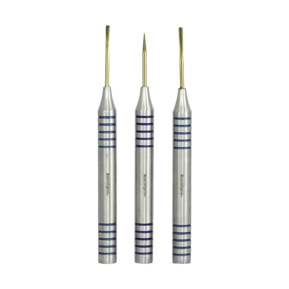 Set de 3 Periostotomo de Raíz en Cassette Autoclavable Roentgen