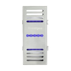 Cassette de Acero Chico para 5 piezas Roentgen