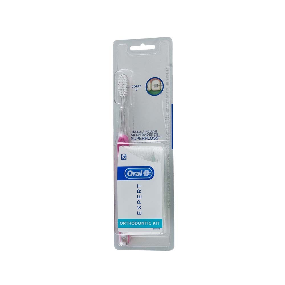 Kit Expert Cepillo p/ortodoncia y Super Floss Oral B
