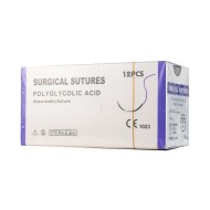 Sutura Reabsorbible Ácido Poliglicólico (Caja con 12 piezas)