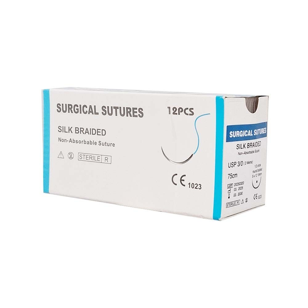 Sutura Seda 3-0 caja c/12