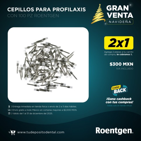 Cepillos para Profilaxis con 100 pz Roentgen