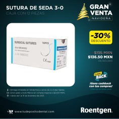 Sutura Seda 3-0 caja c/12