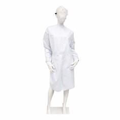 Bata Azul de Tela Desechable c/puño