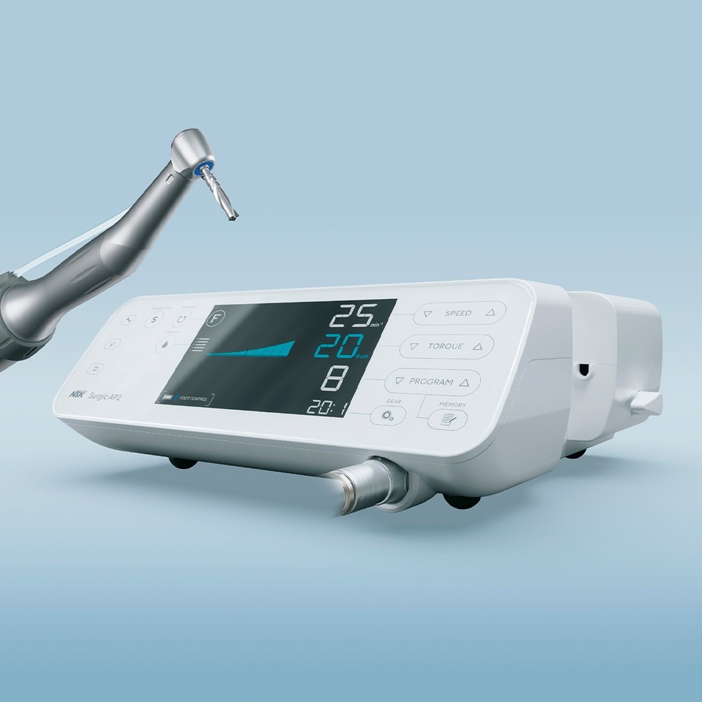 Motor Quirúrgico para Implantes Dentales NSK Surgic AP-2 Sin Luz