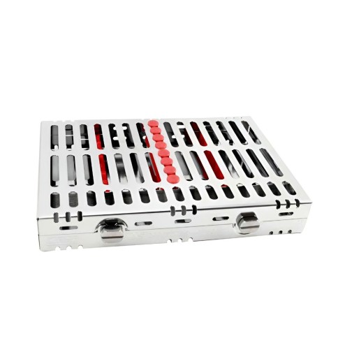 CASSETTE 8 INSTRUMENTOS ROJO HU-FRIEDY