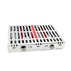 CASSETTE 8 INSTRUMENTOS ROJO HU-FRIEDY