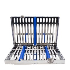 CASSETTE 10 INSTRUMENTOS AZUL HU-FRIEDY