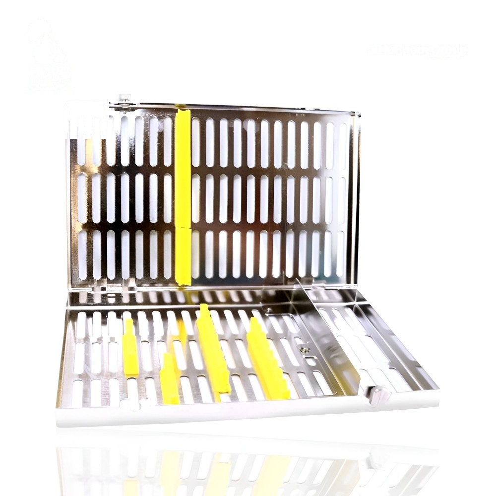 CASSETTE 12 INSTRUMENTOS AMARILLO HU-FRIEDY