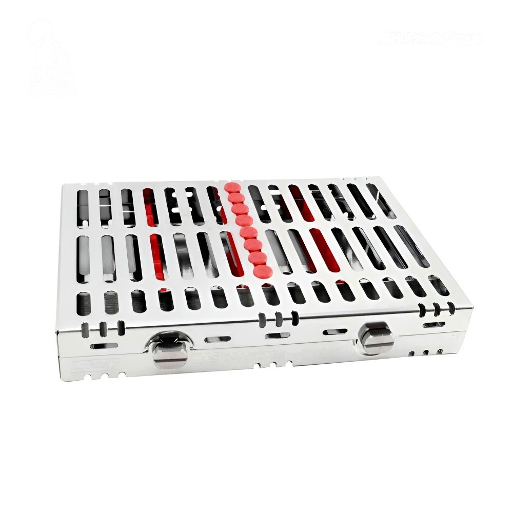 CASSETTE 8 INSTRUMENTOS ROJO HU-FRIEDY