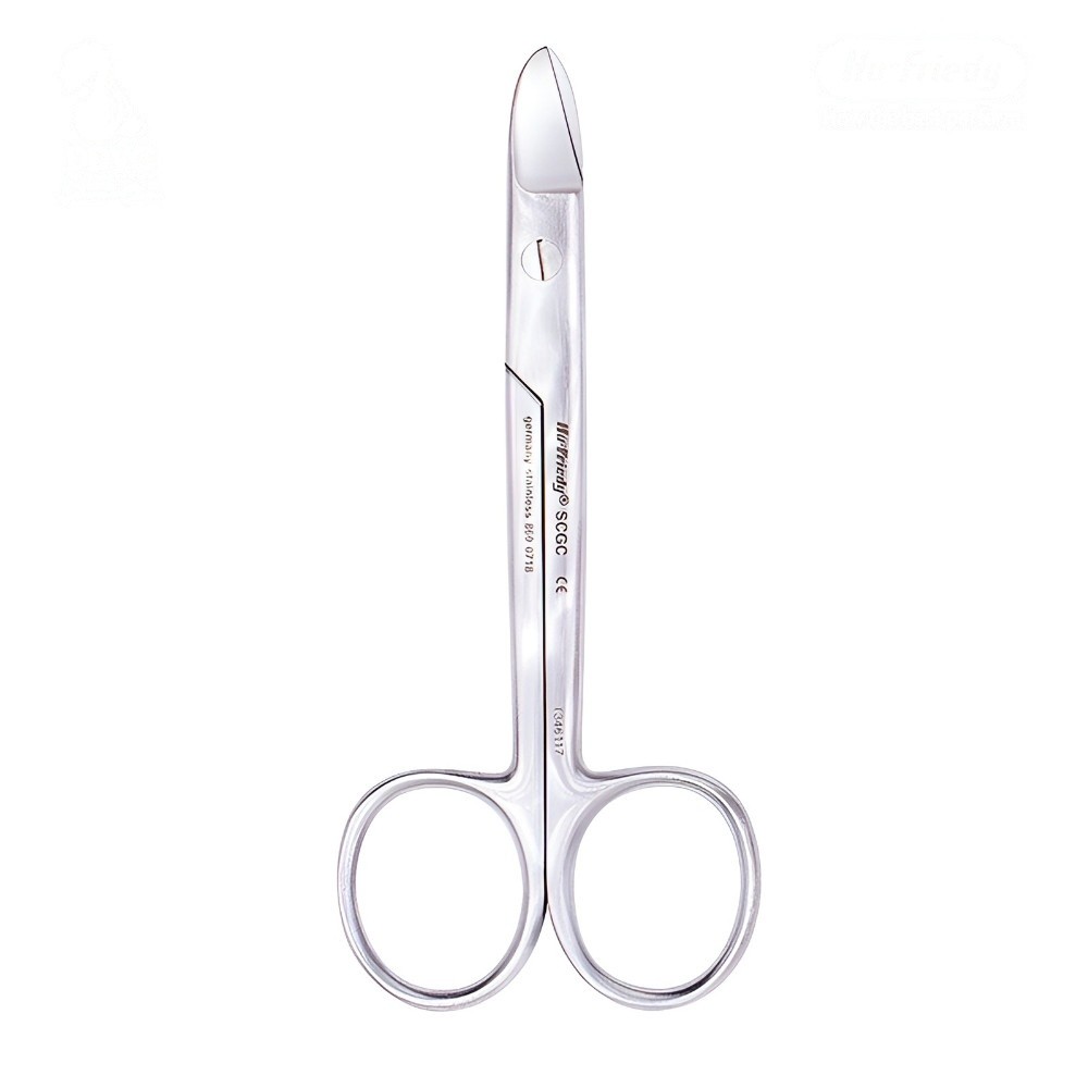 TIJERA ORO/CORONAS CURVA (12CM) HU-FRIEDY