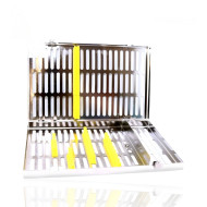 CASSETTE 12 INSTRUMENTOS AMARILLO HU-FRIEDY