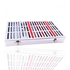 CASSETTE 12 INSTRUMENTOS ROJO HU-FRIEDY