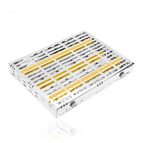 CASSETTE 20 INSTRUMENTOS AMARILLO HU-FRIEDY