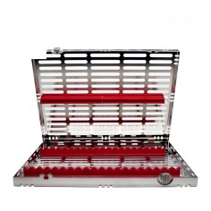 CASSETTE 20 INSTRUMENTOS ROJO HU-FRIEDY