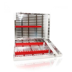 CASSETTE 16 INSTRUMENTOS ROJO HU-FRIEDY