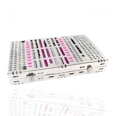 CASSETTE DOBLE 20 INSTRUMENTOS MORADO HU-FRIEDY