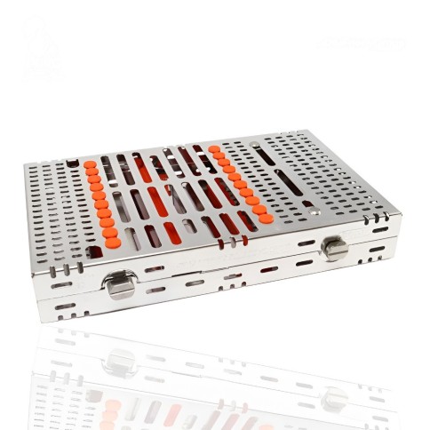 CASSETTE DOBLE 20 INSTRUMENTOS NARANJA HU-FRIEDY