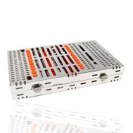 CASSETTE DOBLE 20 INSTRUMENTOS NARANJA HU-FRIEDY