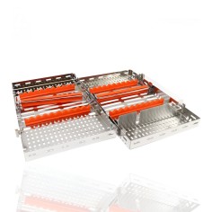 CASSETTE DOBLE 20 INSTRUMENTOS NARANJA HU-FRIEDY