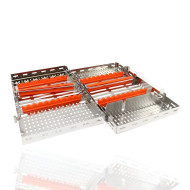 CASSETTE DOBLE 20 INSTRUMENTOS NARANJA HU-FRIEDY