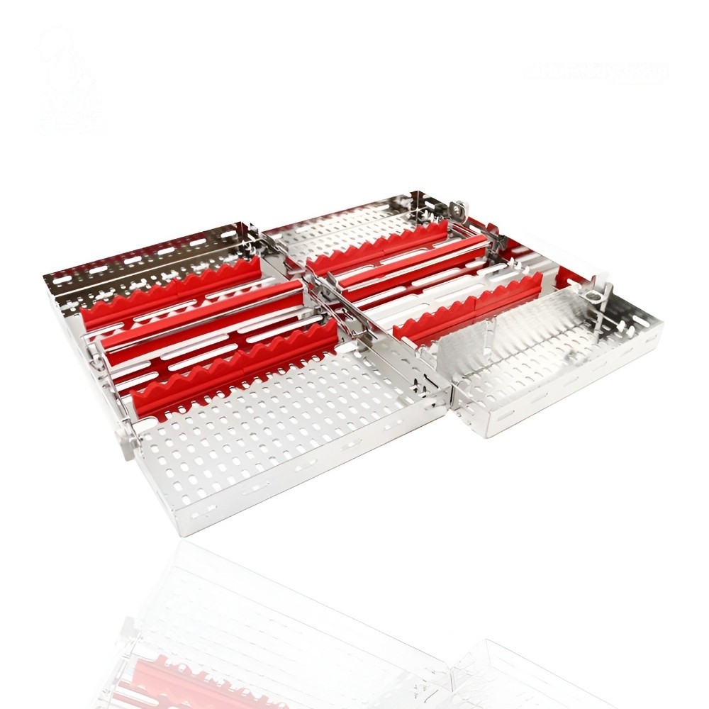 CASSETTE DOBLE 20 INSTRUMENTOS ROJO HU-FRIEDY