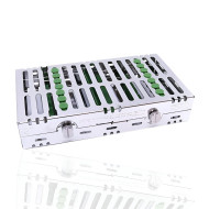 CASSETTE DOBLE 14 INSTRUMENTOS VERDE HU-FRIEDY