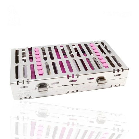 CASSETTE DOBLE 14 INSTRUMENTOS MORADO HU-FRIEDY