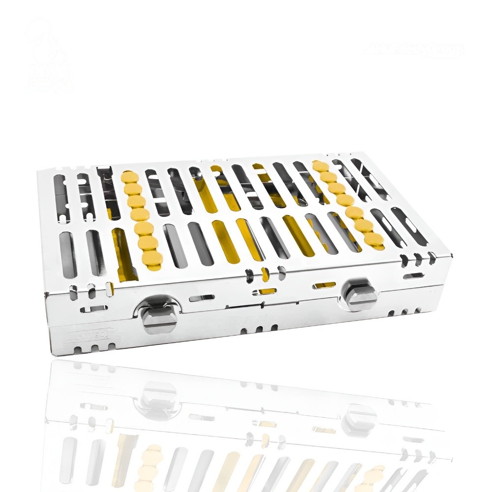 CASSETTE DOBLE 14 INSTRUMENTOS AMARILLO HU-FRIEDY