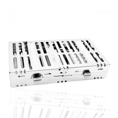 CASSETTE DOBLE 14 INSTRUMENTOS BLANCO HU-FRIEDY