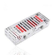 CASSETTE DOBLE 8 INSTRUMENTOS ROJO HU-FRIEDY