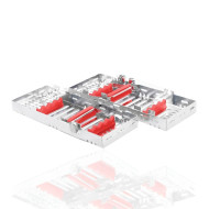 CASSETTE DOBLE 8 INSTRUMENTOS ROJO HU-FRIEDY