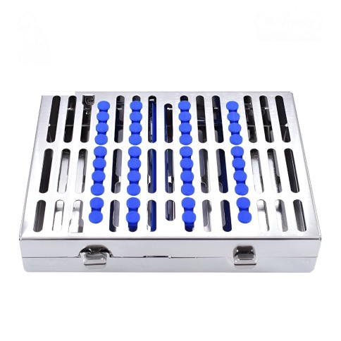 CASSETTE DOBLE 10 INSTRUMENTOS AZUL ORTODONCIA HU-FRIEDY