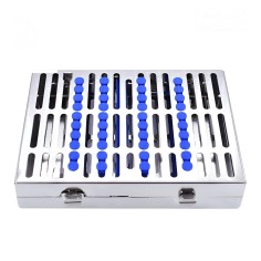 CASSETTE DOBLE 10 INSTRUMENTOS AZUL ORTODONCIA HU-FRIEDY