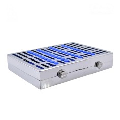 CASSETTE DOBLE 10 INSTRUMENTOS AZUL ORTODONCIA HU-FRIEDY