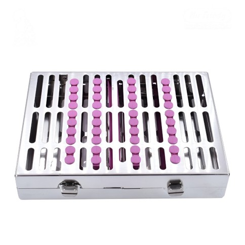 CASSETTE DOBLE 20 INSTRUMENTOS MORADO ORTODONCIA HU-FRIEDY