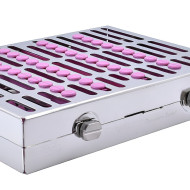 CASSETTE DOBLE 20 INSTRUMENTOS MORADO ORTODONCIA HU-FRIEDY