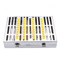 CASSETTE DOBLE 20 INSTRUMENTOS AMARILLO ORTODONCIA HU-FRIEDY