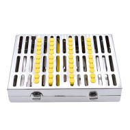 CASSETTE DOBLE 20 INSTRUMENTOS AMARILLO ORTODONCIA HU-FRIEDY