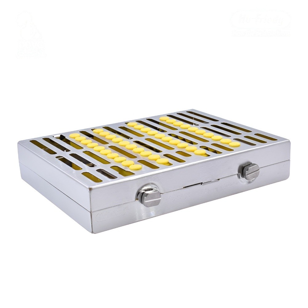 CASSETTE DOBLE 20 INSTRUMENTOS AMARILLO ORTODONCIA HU-FRIEDY