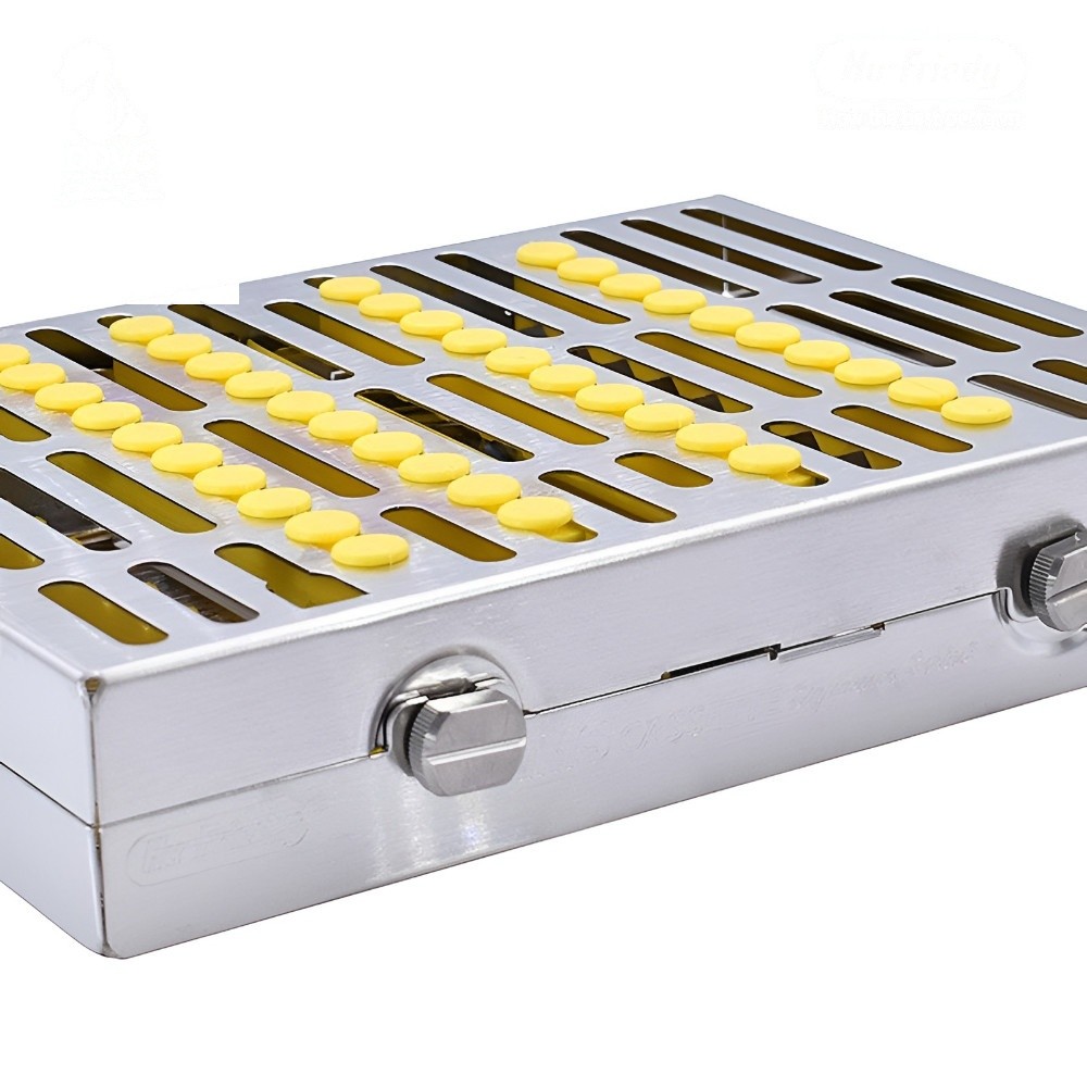 CASSETTE DOBLE 20 INSTRUMENTOS AMARILLO ORTODONCIA HU-FRIEDY